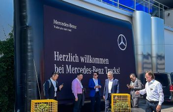 Mercedes-Benz Trucks Stand auf der IFAT