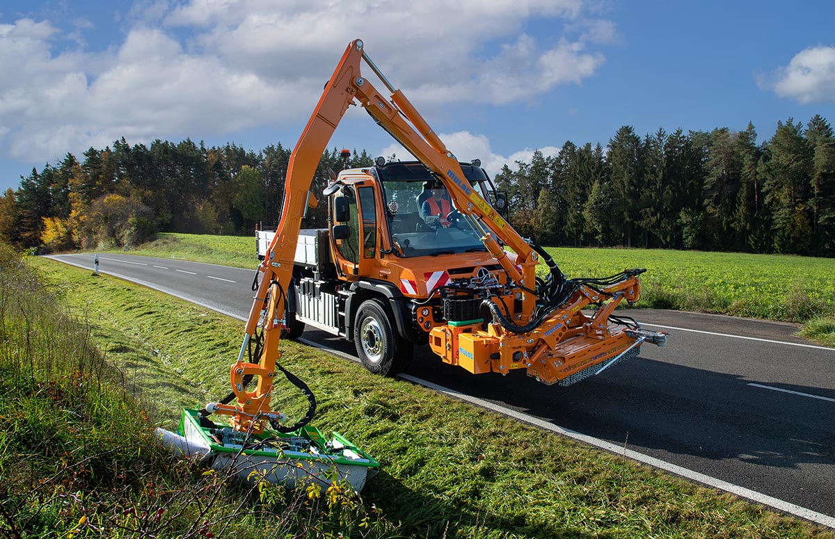 Unimog U 535 mit Mulag Kombinationsausleger MKM 700 mit ECO 1200 + RMK 1200