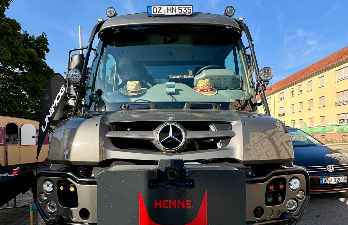 Unimog in Delitzsch bei der Azubimesse