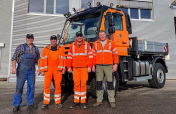 Unimog sorgt für saubere Tunnel in Weilheim